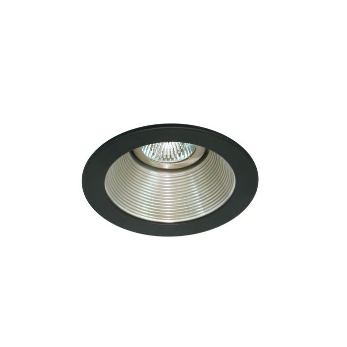 4" LED recessed lighting satin baffle black trim retrofit kit