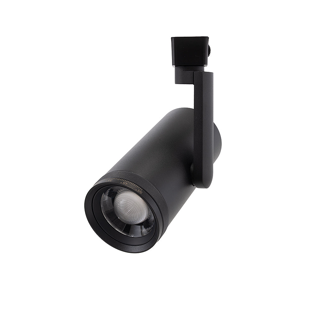 TLSK-LED-LTJ-30A-D30-B3-ABK LED 2500 Lumen 3000K Black Matte Adjustable focus track light fixture 3-wire H-style