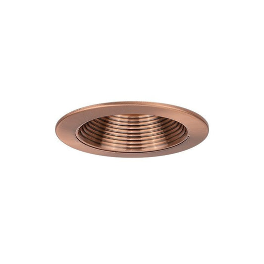 4" LED recessed lighting  copper baffle trim retrofit kit