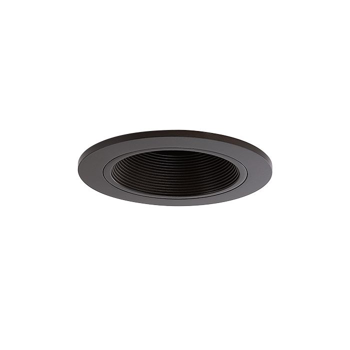 4" LED recessed lighting dark bronze baffle trim retrofit kit