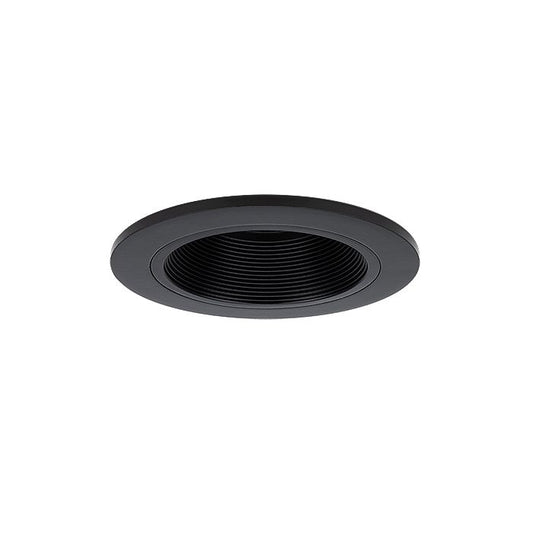 4" LED recessed lighting black baffle trim retrofit kit