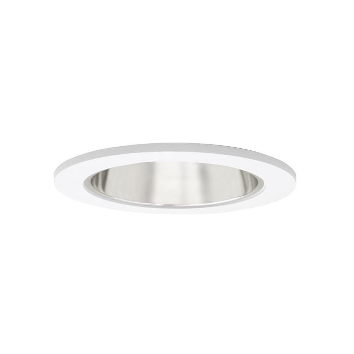 4" LED recessed lighting chrome reflector white trim retrofit kit