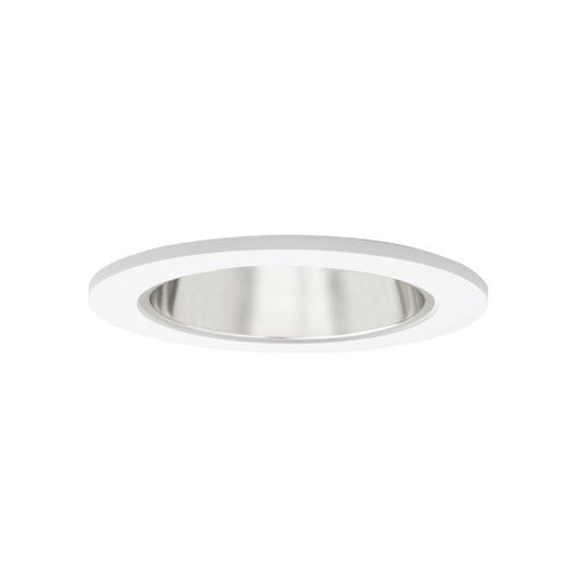 4" LED recessed lighting chrome reflector white trim retrofit kit