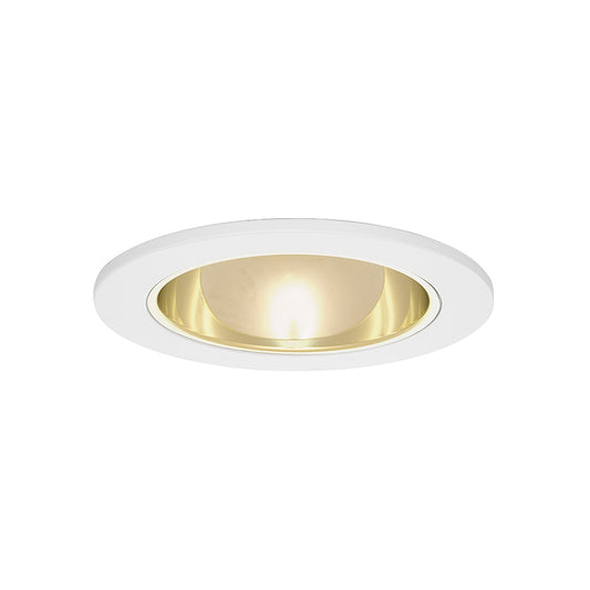 TLS1402-LED-RG-WH 4" LED recessed lighting gold reflector white trim retrofit kit